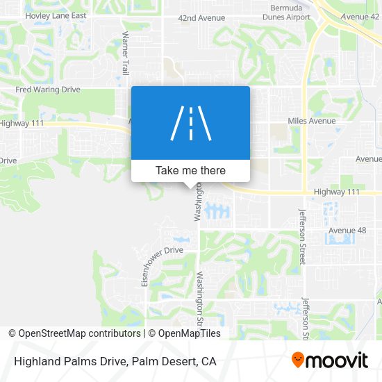 Highland Palms Drive map