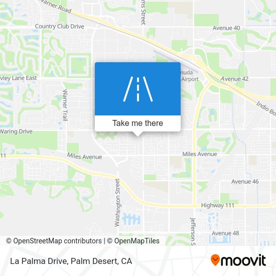 La Palma Drive map