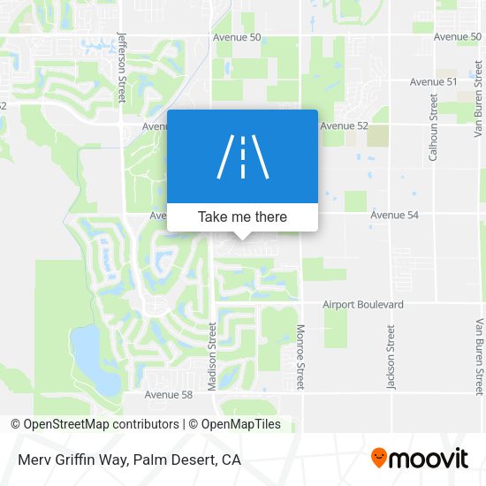 Mapa de Merv Griffin Way