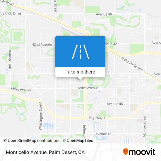 Monticello Avenue map