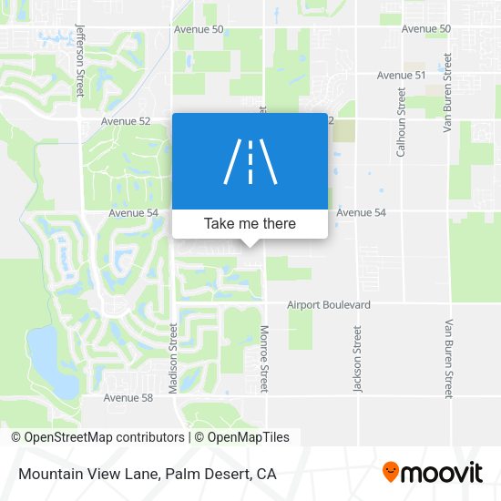Mountain View Lane map