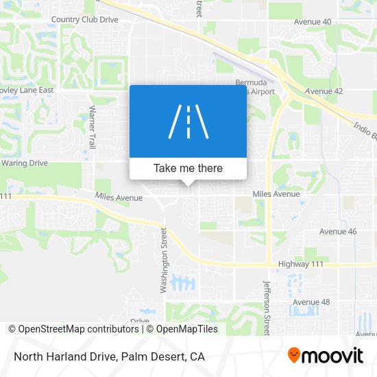 North Harland Drive map