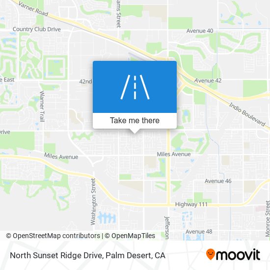 North Sunset Ridge Drive map