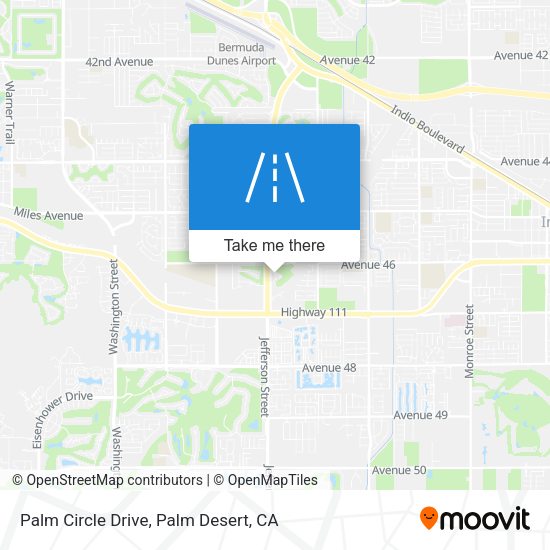 Palm Circle Drive map