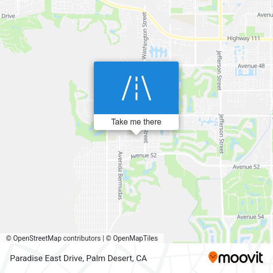 Paradise East Drive map