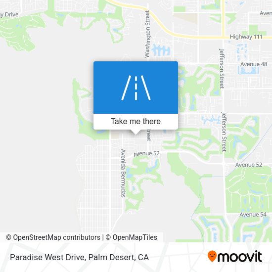Paradise West Drive map
