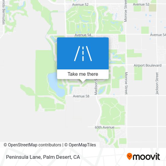 Peninsula Lane map