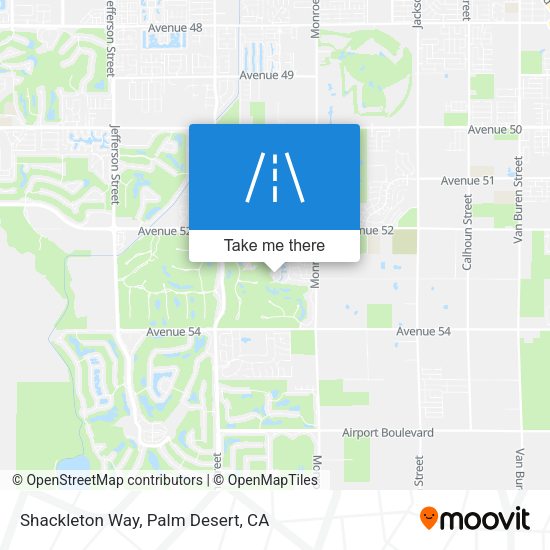 Mapa de Shackleton Way