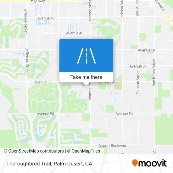 Mapa de Thoroughbred Trail