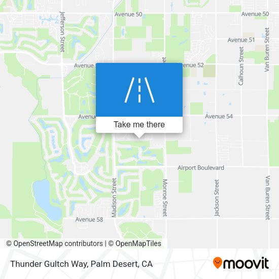 Thunder Gultch Way map