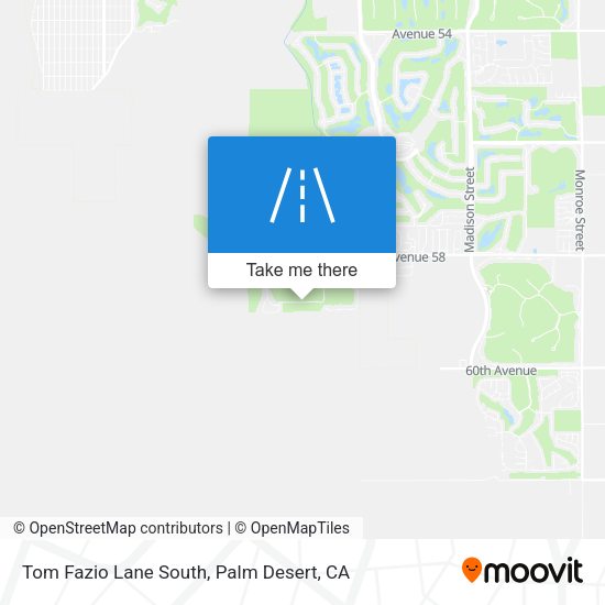 Tom Fazio Lane South map