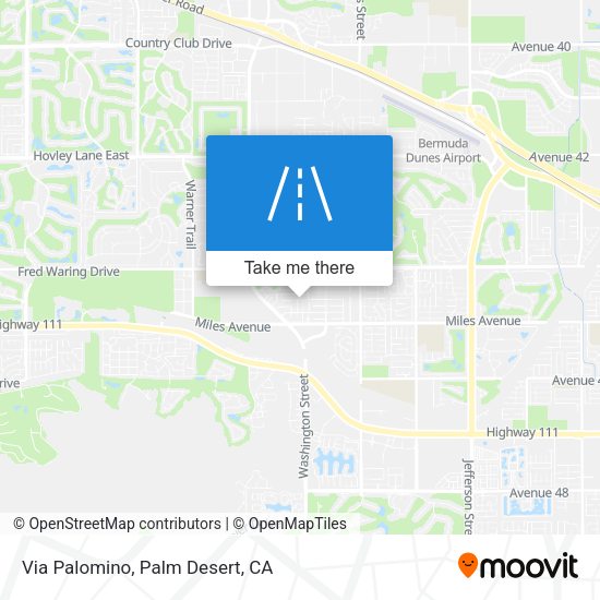 Via Palomino map