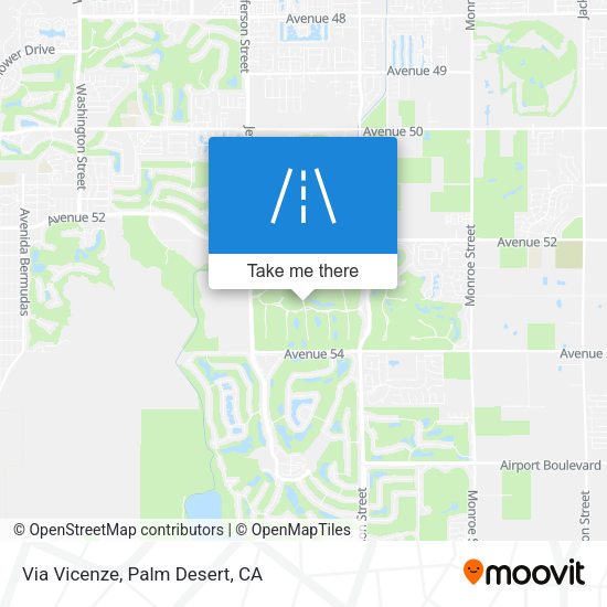 Mapa de Via Vicenze