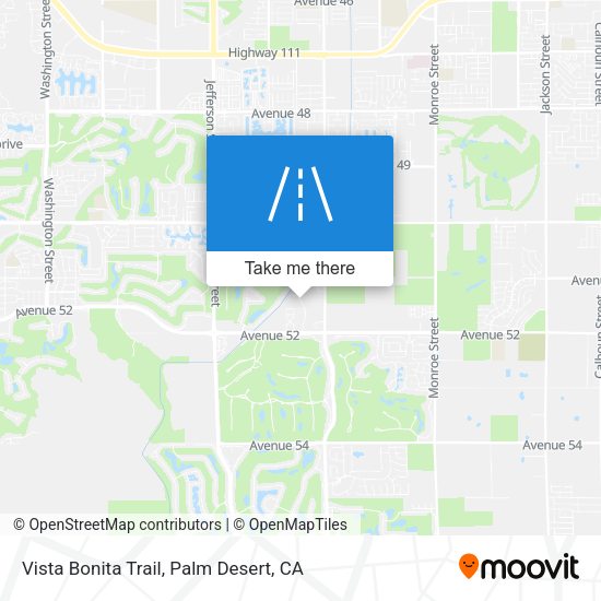 Vista Bonita Trail map