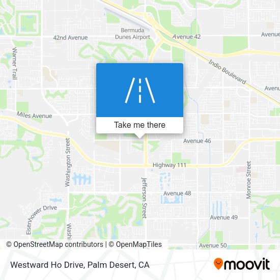 Westward Ho Drive map
