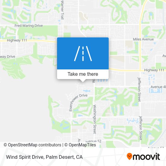 Wind Spirit Drive map