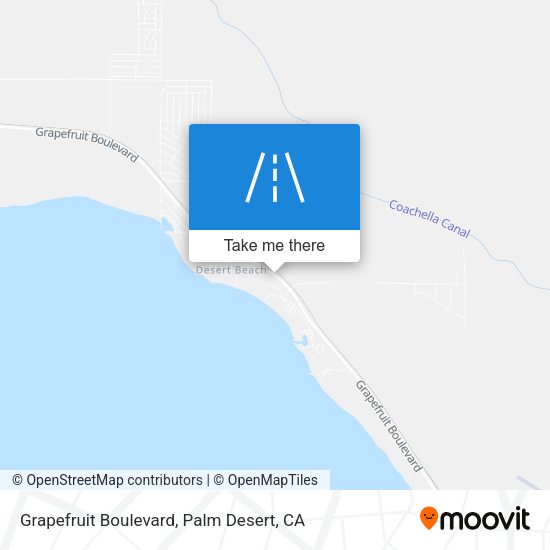 Mapa de Grapefruit Boulevard