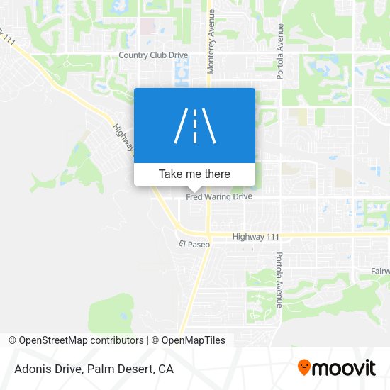 Mapa de Adonis Drive