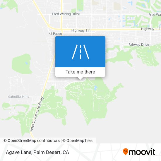 Agave Lane map