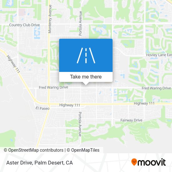 Mapa de Aster Drive