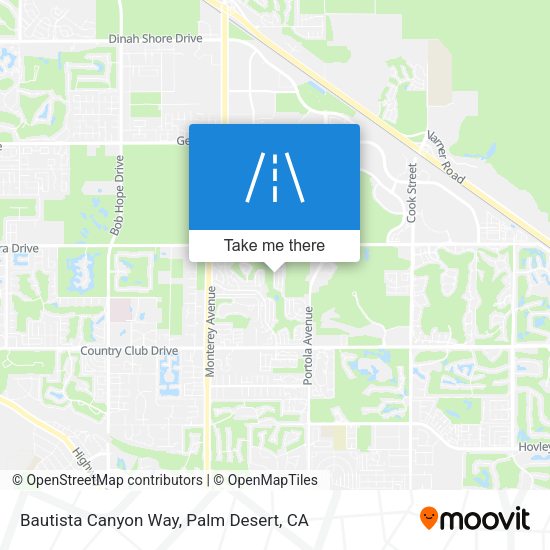 Bautista Canyon Way map