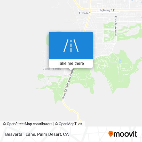 Beavertail Lane map