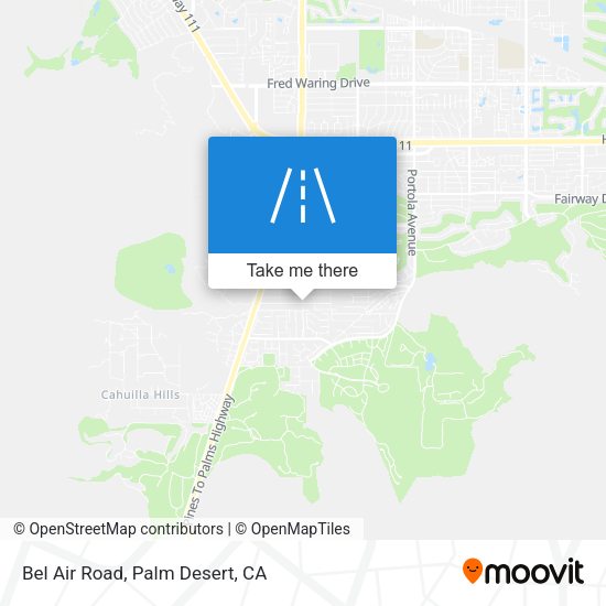 Mapa de Bel Air Road