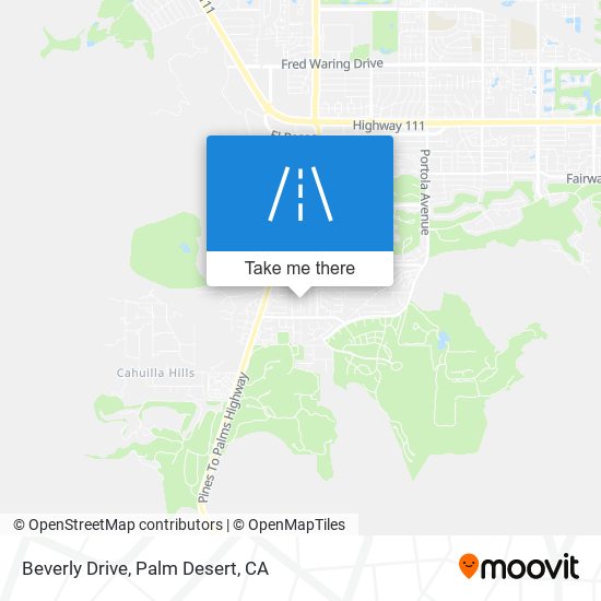 Beverly Drive map