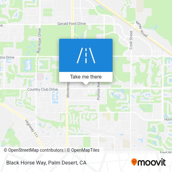 Black Horse Way map
