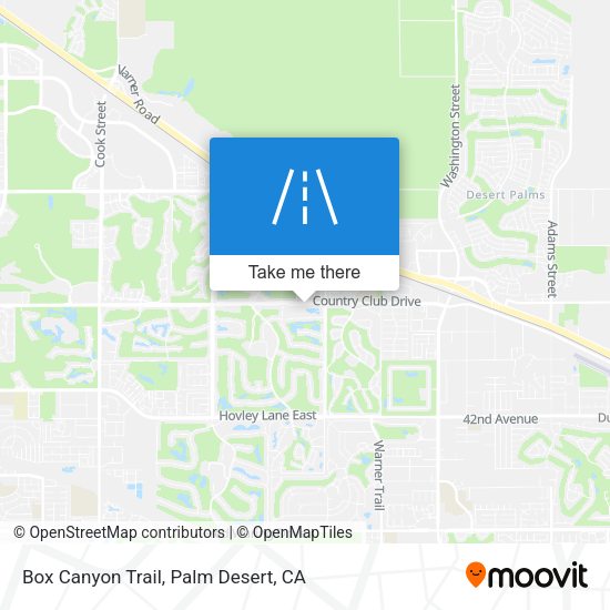 Box Canyon Trail map