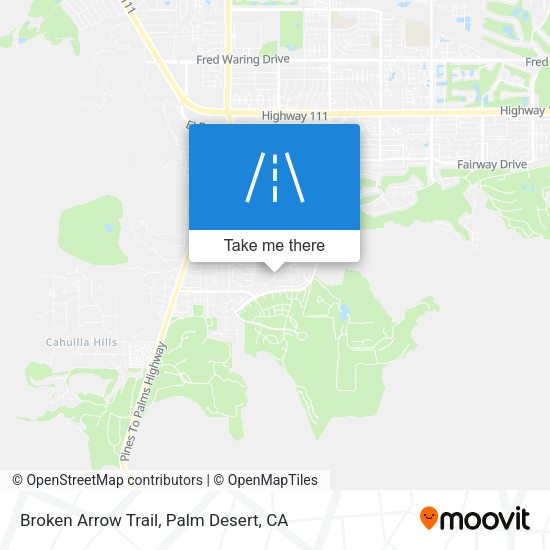 Mapa de Broken Arrow Trail