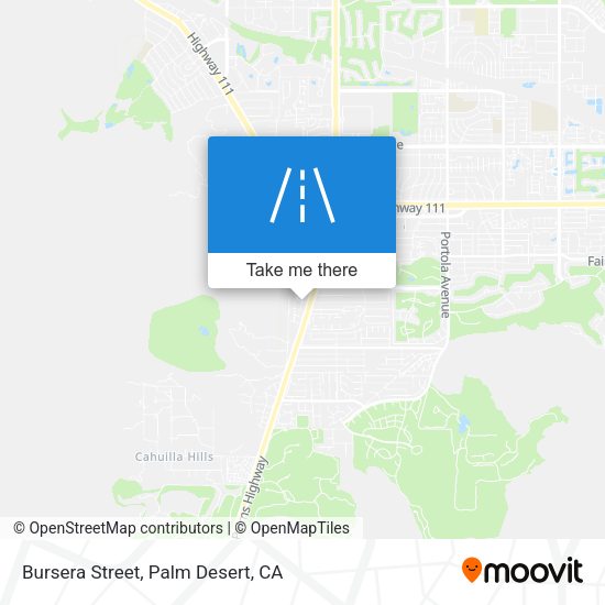 Bursera Street map