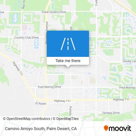 Camino Arroyo South map