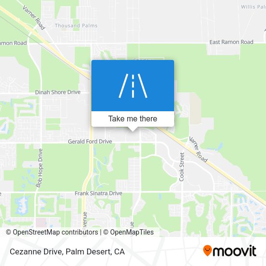 Cezanne Drive map