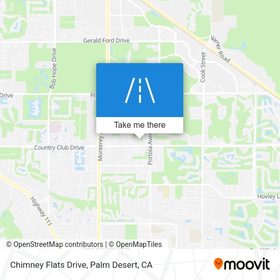 Chimney Flats Drive map