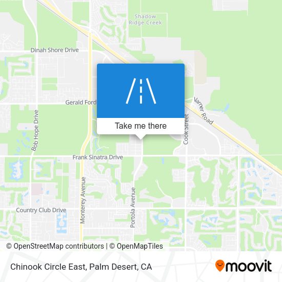 Chinook Circle East map