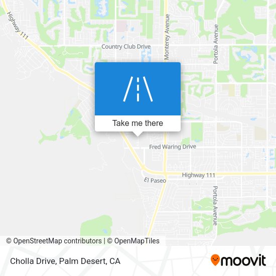 Cholla Drive map