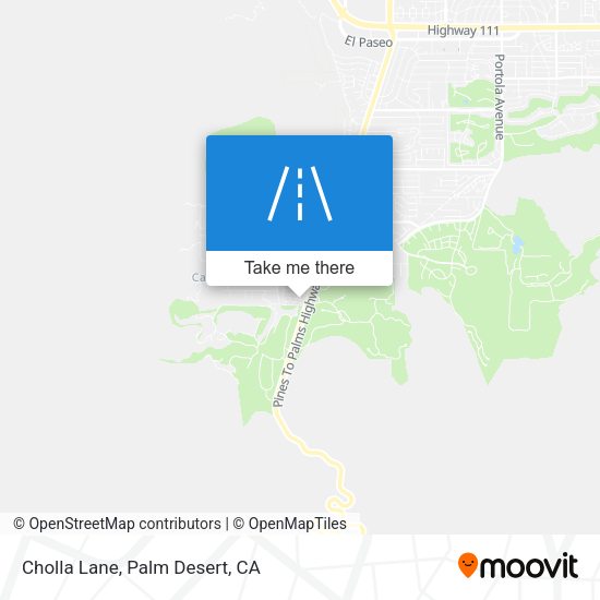 Cholla Lane map