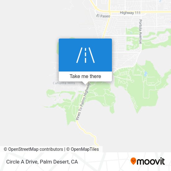 Circle A Drive map