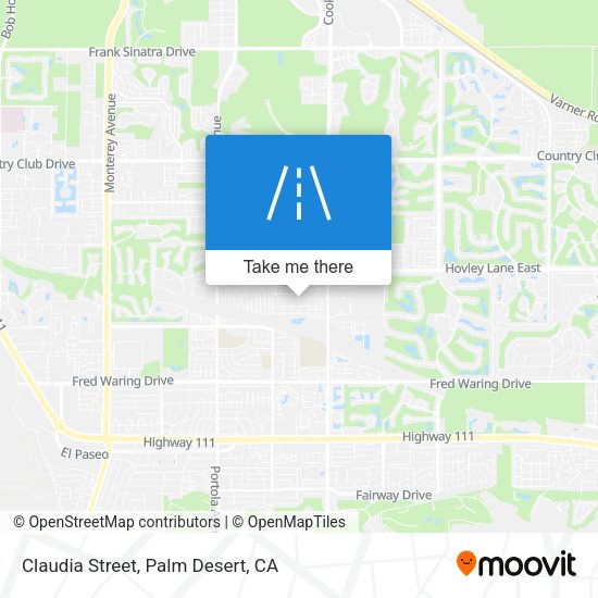Claudia Street map