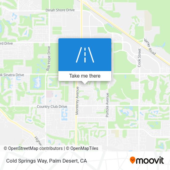 Cold Springs Way map