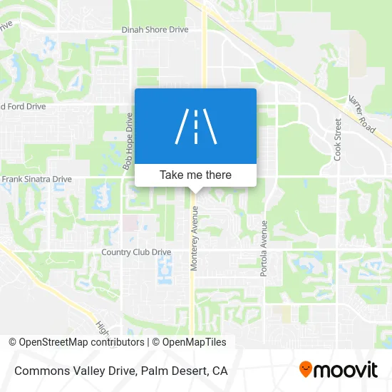 Commons Valley Drive map