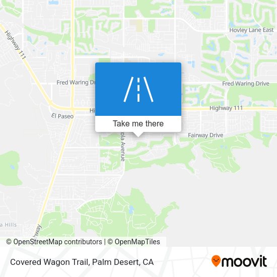 Covered Wagon Trail map
