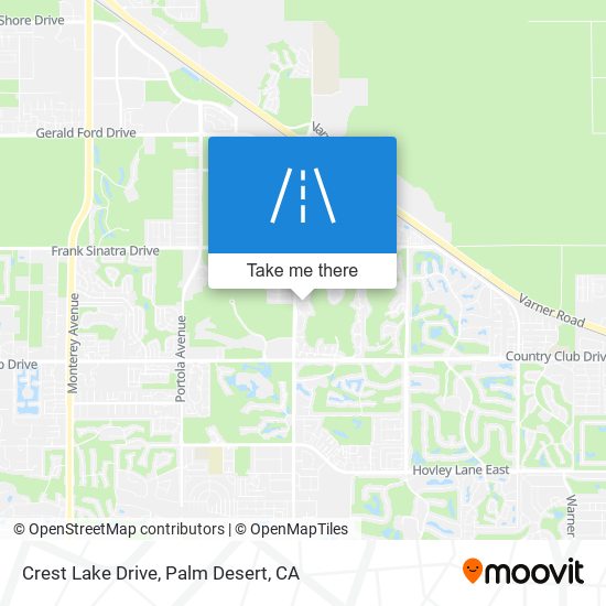 Crest Lake Drive map