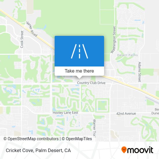 Mapa de Cricket Cove