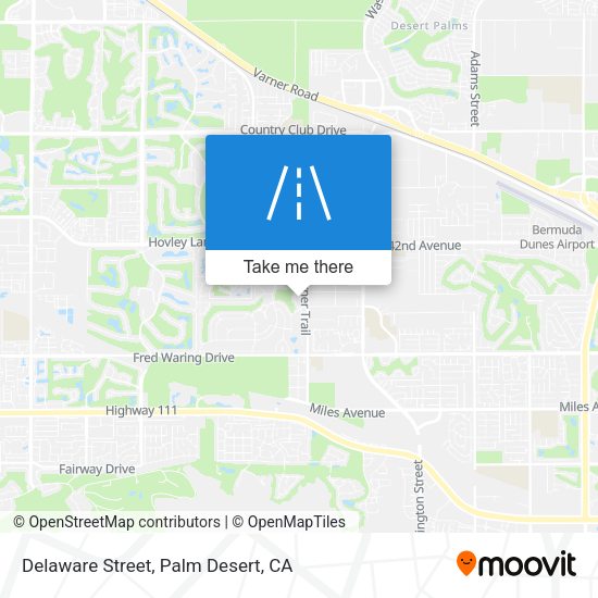Delaware Street map