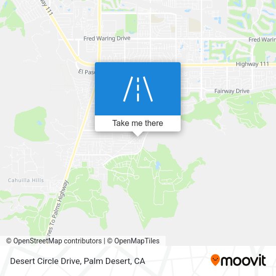 Desert Circle Drive map