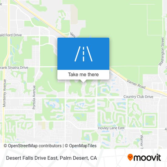 Desert Falls Drive East map