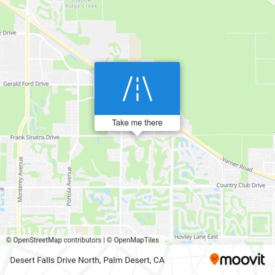 Desert Falls Drive North map