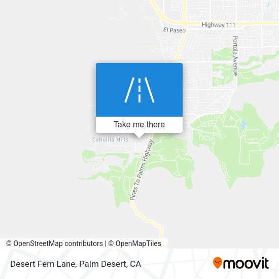 Desert Fern Lane map